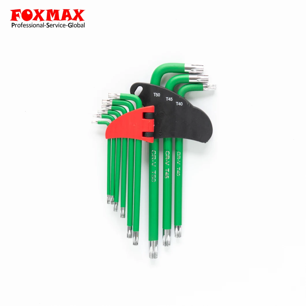 9PCS Long Arm Torx Hex Key Allen Key Set (HK-009)