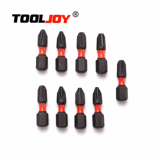 Puntas de impacto magnéticas de acero de aleación pH2 de calidad duradera Puntas de destornillador de doble punta Puntas de destornillador