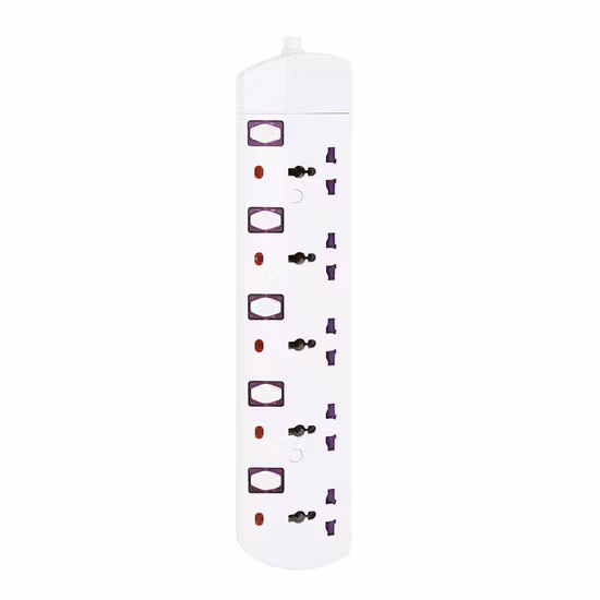 Extensión de enchufe múltiple con 3 USB, adaptador de enchufe de 8 vías Adaptador de enchufe múltiple (125 V 15 A) Extensión de enchufe para viajes, hogar y oficina, regletas de alimentación negras
