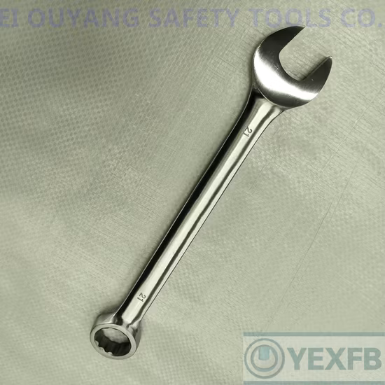 Llave combinada plana de acero inoxidable/llave inglesa, 21 mm, SS304/420/316