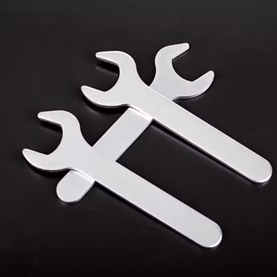 Llave combinada plana de acero al carbono